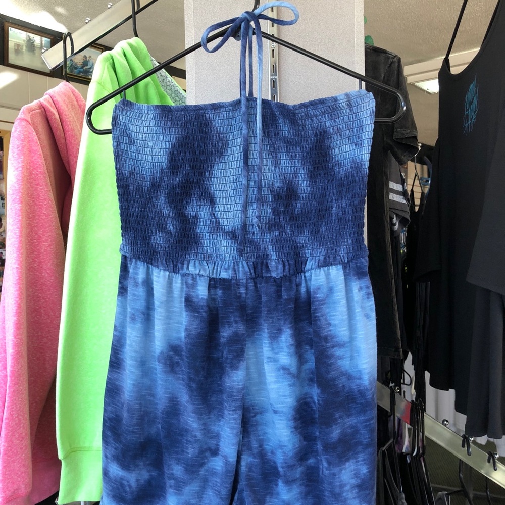 Tie dyed pretty blue romper 💙